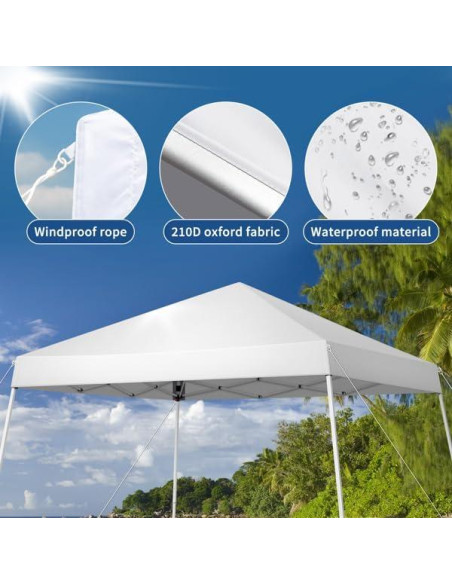 Carpa Plegable 2x2m Genérico Blanca para Eventos al Aire Libre Carpa Plegable 2x2m Genérico Blanca para Eventos al Aire Libre
