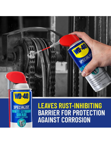 Spray de Grasa de Litio Blanca WD-40 Especialista 295.7 ml