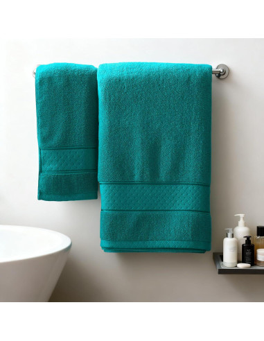 Juego de Toallas de Baño COZYART 6 Piezas 100% Algodón Turco