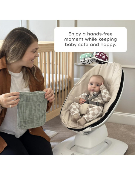 Columpio para Bebés 4moms MamaRoo Bluetooth 5 Movimientos Abeto Columpio para Bebés 4moms MamaRoo Bluetooth 5 Movimientos Abeto