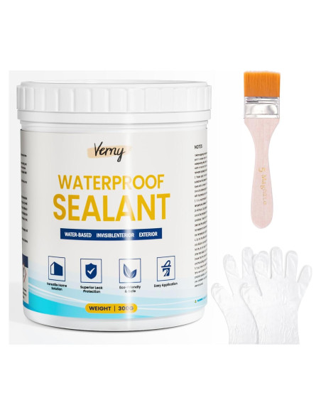 Sellador Impermeable Transparente Verny 298ml - Anti-Fugas Sellador Impermeable Transparente Verny 298ml - Anti-Fugas