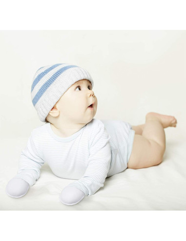 Syhood 6 Pares Manoplas de Algodón para Bebés 0-6 Meses
