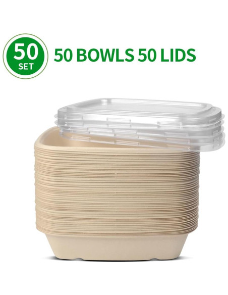 Tazones de Papel para Comida Bloomoon 32 oz 50 Piezas Tazones de Papel para Comida Bloomoon 32 oz 50 Piezas