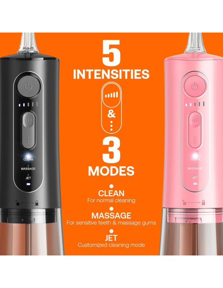 Irrigador Oral Portátil Bitvae C5 Inalámbrico 300ml 3 Modos Irrigador Oral Portátil Bitvae C5 Inalámbrico 300ml 3 Modos