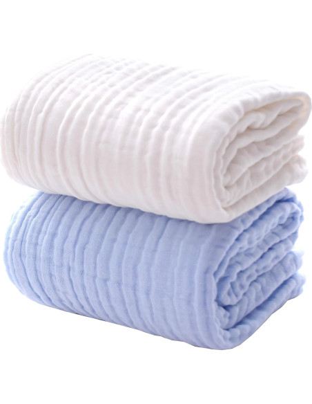 Toallas de Baño para Bebés MUKIN Algodón Suave 2 Piezas Toallas de Baño para Bebés MUKIN Algodón Suave 2 Piezas