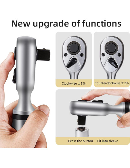 Llave de Torque Digital DESHIL 3/8" 6.8-135N.m con Luz LED Llave de Torque Digital DESHIL 3/8" 6.8-135N.m con Luz LED