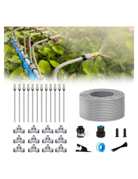 Kit de Riego por Goteo Automático NESNIU 15M con Boquillas Ajustables Kit de Riego por Goteo Automático NESNIU 15M con Boquillas Ajustables