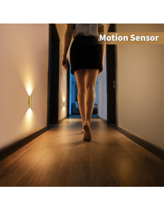 Luz de Pared Inalámbrica WOBSION con Sensor y Control Remoto 2