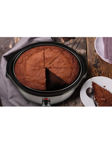 Cocina Lenta Courant 1.5 L Acero Inoxidable 3 Configuraciones