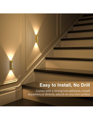 Luz de Pared Inalámbrica WOBSION con Sensor y Control Remoto