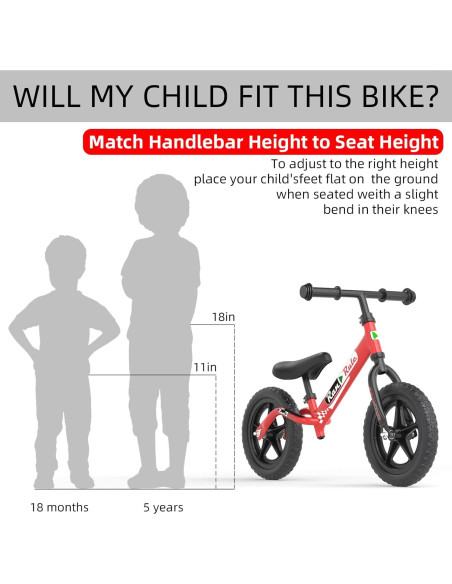 Bicicleta de Equilibrio RoyalBaby 12" Ajustable para Niños 2-5 Años Bicicleta de Equilibrio RoyalBaby 12" Ajustable para Niños 2-5 Años