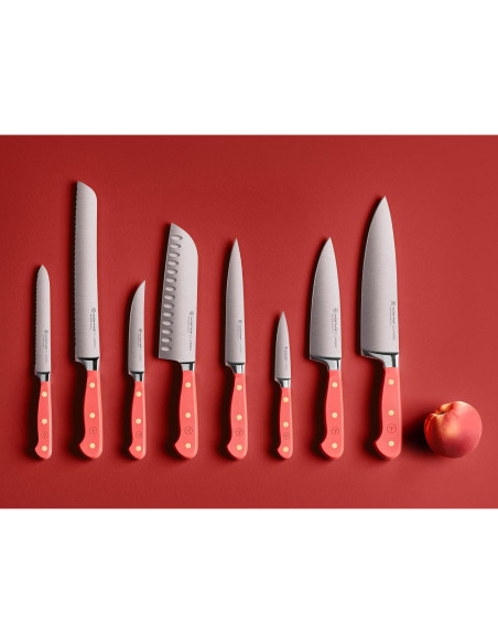 Cuchillo de Pan Wüsthof Doble Serrado 22.86 cm Coral Durazno Cuchillo de Pan Wüsthof Doble Serrado 22.86 cm Coral Durazno