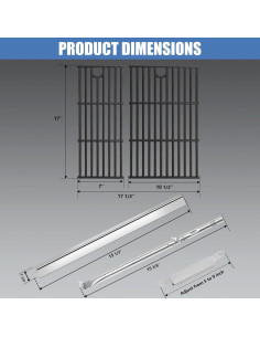 Piezas de Repuesto Parrilla Criditpid Charbroil 2 Quemadores 2
