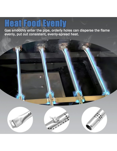 Piezas de Repuesto Parrilla Criditpid Charbroil 2 Quemadores