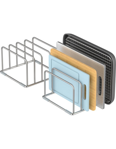 Soporte para Tabla de Cortar LAEMYFYRE Acero Inoxidable 2 Pzas