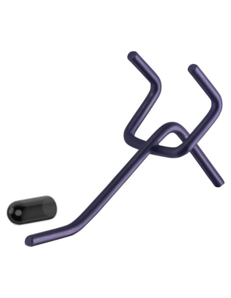 Ganchos para Tablero de Clavos KINOMI 38 Piezas 5 cm Negros Ganchos para Tablero de Clavos KINOMI 38 Piezas 5 cm Negros