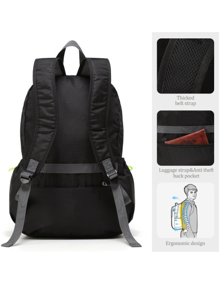 Mochila Plegable Ligera 30L CLANTRILOBITE Impermeable Unisex Mochila Plegable Ligera 30L CLANTRILOBITE Impermeable Unisex