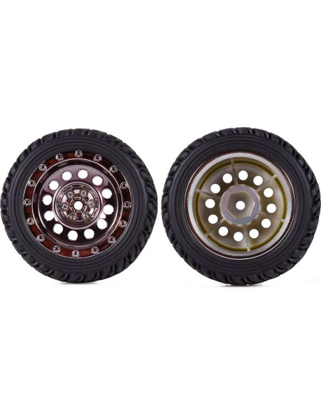 4 Neumáticos de Caucho 65mm para Coche RC Rally WONFAST 4 Neumáticos de Caucho 65mm para Coche RC Rally WONFAST