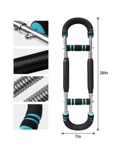 Entrenador de Brazos Twister OFJRAP Ajustable 18-45kg Fitness 2