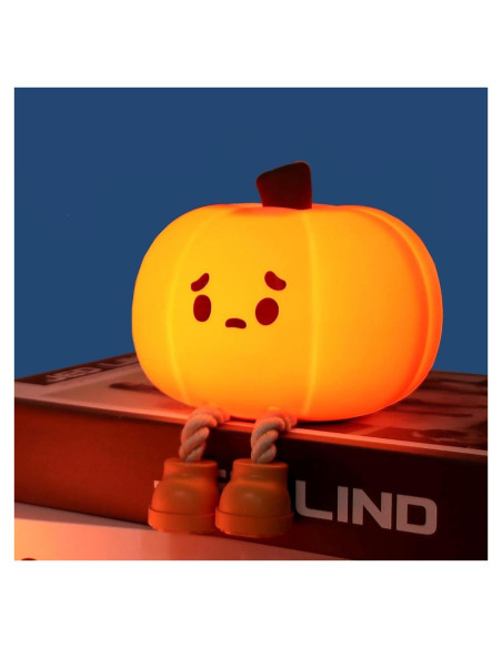Luz Nocturna Calabaza EEKEDO Táctil Recargable 10.4cm Luz Nocturna Calabaza EEKEDO Táctil Recargable 10.4cm
