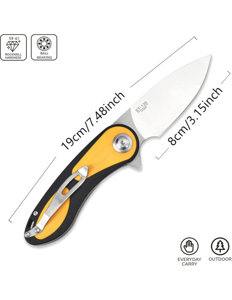 Cuchillo Plegable Sitivien ST139 Acero Sandvik 14C28N 19cm Cuchillo Plegable Sitivien ST139 Acero Sandvik 14C28N 19cm