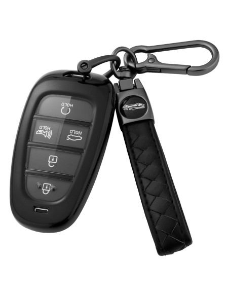 Funda de Llave Hyundai Flensent TPU para Sonata Santa Fe 2022-2025 Funda de Llave Hyundai Flensent TPU para Sonata Santa Fe 2022-2025