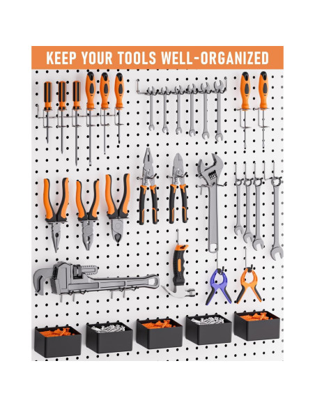 Kit de Accesorios para Tablero Perforado INCLY 278 Piezas Kit de Accesorios para Tablero Perforado INCLY 278 Piezas
