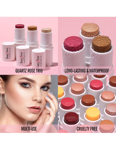 KIMUSE Trio de Palos Multiusos Maquillaje Facial 21g
