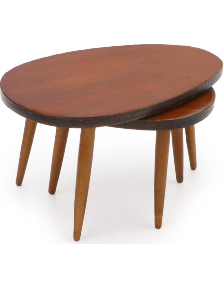 Mesa Triangular Miniatura de Madera Cutemini 1:12 Marrón Mesa Triangular Miniatura de Madera Cutemini 1:12 Marrón