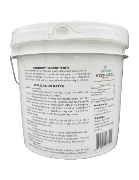 Pellets de Harina de Neem Nature's IQ 3.18 kg Fertilizante Natural Pellets de Harina de Neem Nature's IQ 3.18 kg Fertilizante Natural