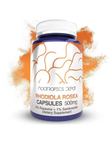 Cápsulas de Rhodiola Rosea Nootropics Depot 500mg 60 Unidades