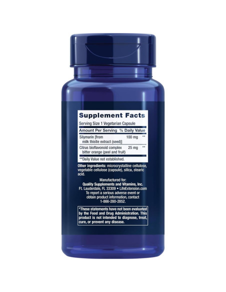 Life Extension Silymarin - Extracto de Cardo Mariano 180 Cápsulas Life Extension Silymarin - Extracto de Cardo Mariano 180 Cápsulas