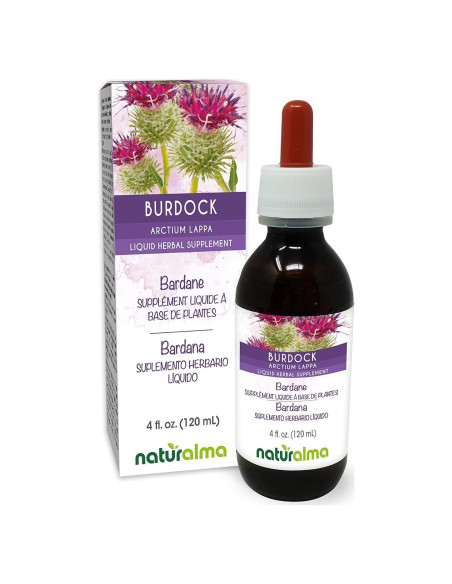 Extracto líquido de raíz y hierba de bardana Naturalma 118 ml Extracto líquido de raíz y hierba de bardana Naturalma 118 ml