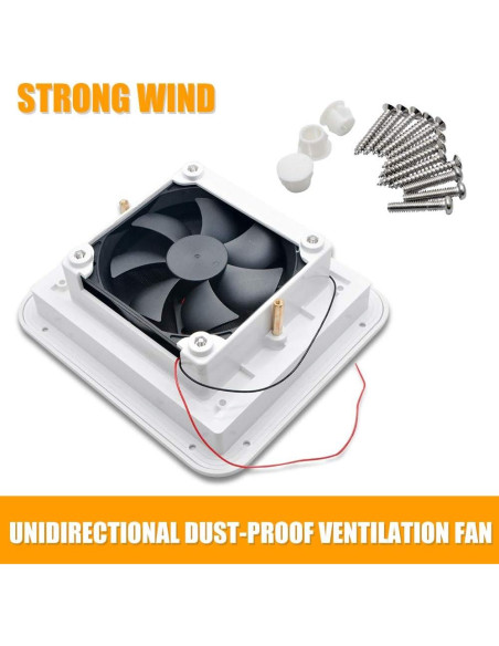 Ventilador de Aire Lateral KACEPAR 12V para Caravana RV Ventilador de Aire Lateral KACEPAR 12V para Caravana RV