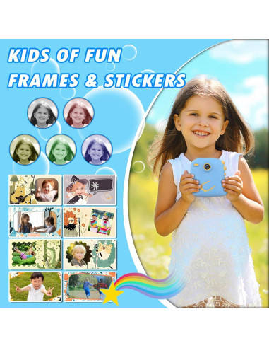 Cámara Digital Instantánea para Niños Amyway 32GB Azul