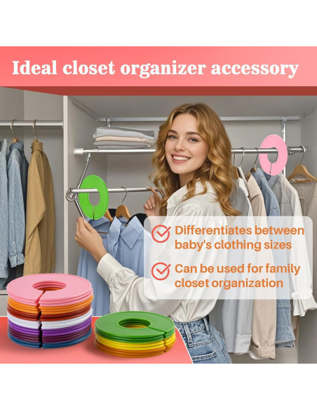 Divisores de Closet Sukh 30PCS Multicolor para Ropa Divisores de Closet Sukh 30PCS Multicolor para Ropa