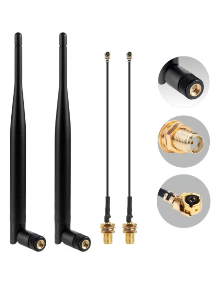 Paquete de 2 Antenas LoRa 915MHz 5dBi SMA Macho XWWXGG Paquete de 2 Antenas LoRa 915MHz 5dBi SMA Macho XWWXGG
