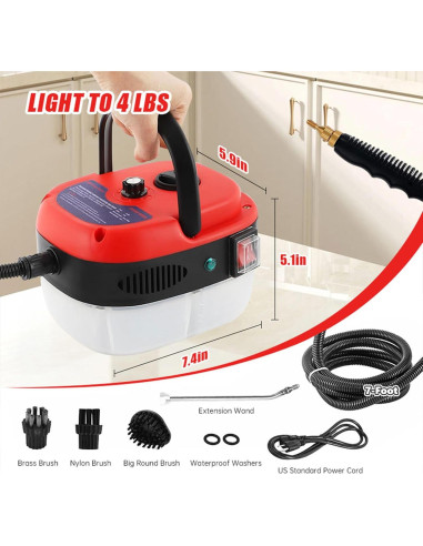 Limpiador de Vapor Portátil SRGARH 2500W 1000ml 105C