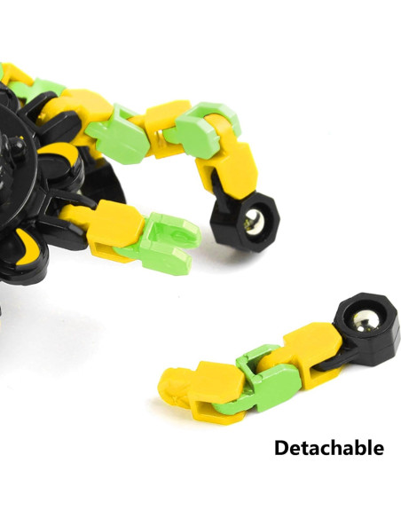 Fidget Spinner Robot Transformable Zebo 6 Paquete Alivio Estrés Fidget Spinner Robot Transformable Zebo 6 Paquete Alivio Estrés