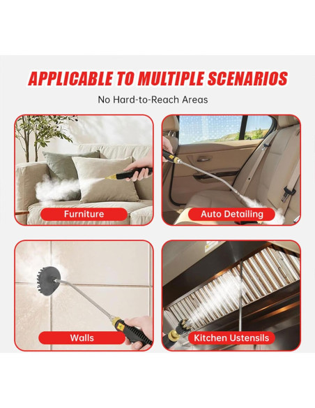 Limpiador de Vapor Portátil SRGARH 2500W 1000ml 105C Limpiador de Vapor Portátil SRGARH 2500W 1000ml 105C