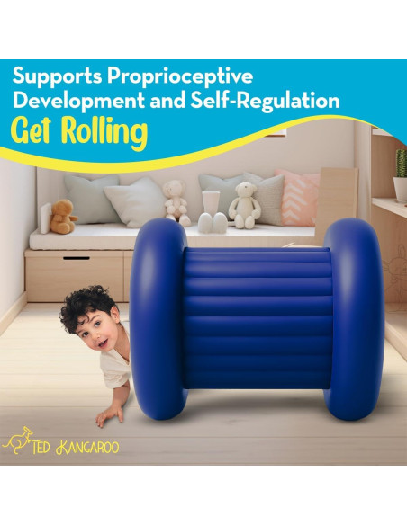 Silla Sensorial Inflable TED KANGAROO Azul - Edición Reforzada 2025 Silla Sensorial Inflable TED KANGAROO Azul - Edición Reforzada 2025