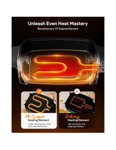 Sartén Eléctrica Digital Nuwave Medley XL 7qt Azul Acogedor 2