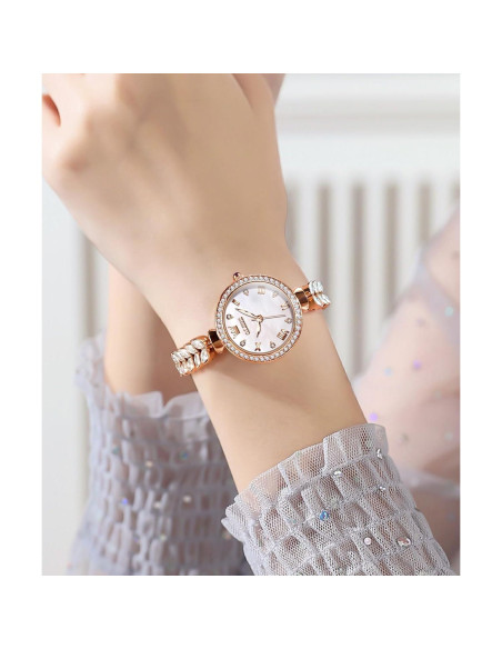 Reloj de Pulsera para Mujeres OLEVS 9971 Oro Rosa con Diamantes Reloj de Pulsera para Mujeres OLEVS 9971 Oro Rosa con Diamantes