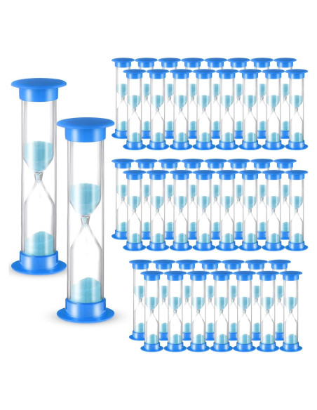 Temporizador de Arena 2 Minutos Queekay 48 Pcs Azul Temporizador de Arena 2 Minutos Queekay 48 Pcs Azul