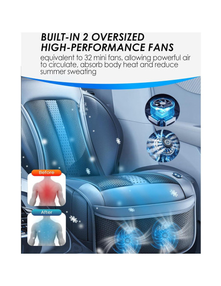 Funda de Asiento de Coche HSINYA con Ventiladores 12V Funda de Asiento de Coche HSINYA con Ventiladores 12V