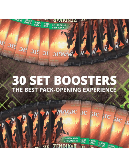 Caja de Paquetes Magic: The Gathering Zendikar Rising - 30 Paquetes + 1 Topper Caja de Paquetes Magic: The Gathering Zendikar Rising - 30 Paquetes + 1 Topper