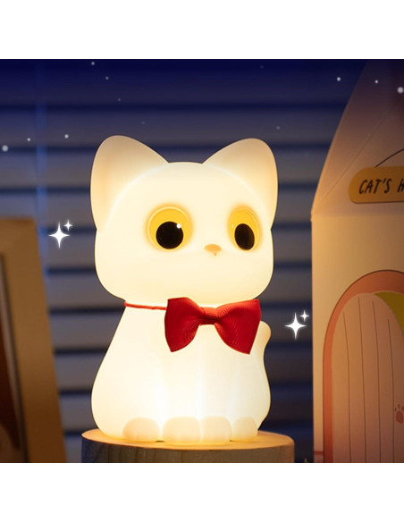 Luz Nocturna Gato SMOORITA Recargable 9 Colores 272g Luz Nocturna Gato SMOORITA Recargable 9 Colores 272g