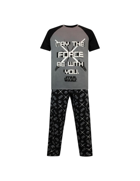 Pijamas para Hombres Star Wars - Que la Fuerza te Acompañe Pijamas para Hombres Star Wars - Que la Fuerza te Acompañe