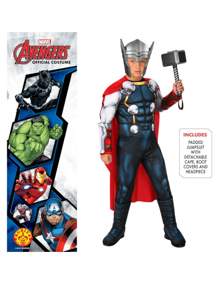 Disfraz Deluxe Thor Rubies Niños 7-8 años Multicolor Disfraz Deluxe Thor Rubies Niños 7-8 años Multicolor