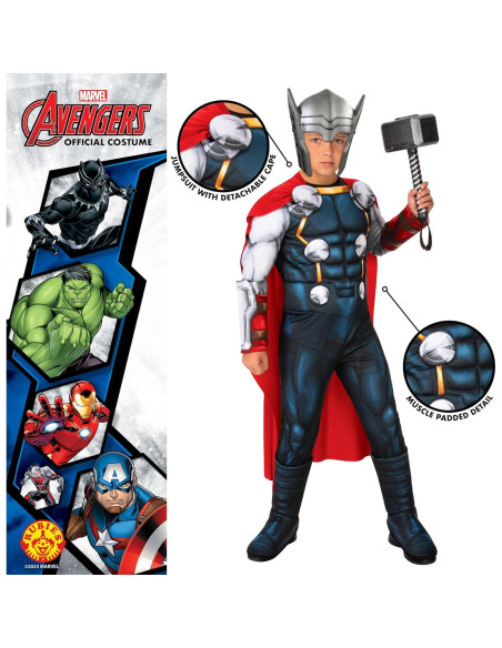 Disfraz Deluxe Thor Rubies Niños 7-8 años Multicolor Disfraz Deluxe Thor Rubies Niños 7-8 años Multicolor